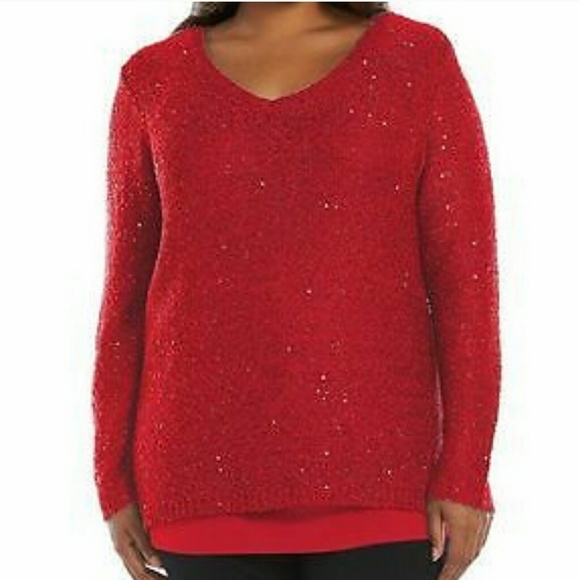 sparkly sweaters plus size